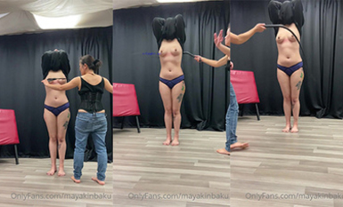 《新流勁爆資源》萬人求檔OnlyFans網紅男女通吃SM調教御姐maya女王訂閱完結篇~繩縛虐乳拘束強制高潮鞭打 (33)